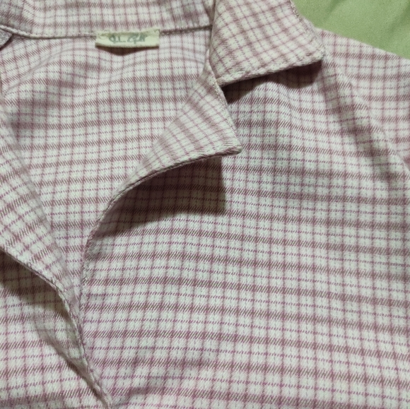 NWOT John Galt plaid Vivian b/u with Collar top - Picture 2 of 3